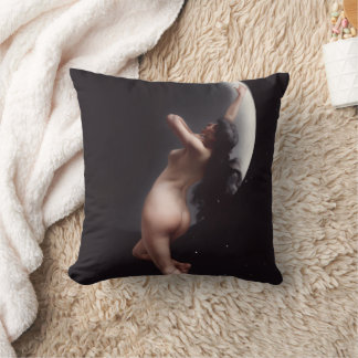 Cojín Decorativo Ninfa Lunar Celestial – Diosas Góticas y Brujas