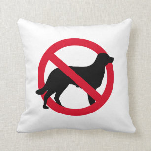 Cojín Decorativo "Ningunos perros permitidos "