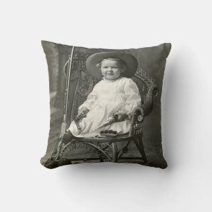 Cojín Decorativo Niño Americano De 1910