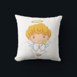 Cojín Decorativo Niño Angel dibujado por la mano<br><div class="desc">Diseño de ángel dibujado a mano. Puedes visitar mi tienda por productos más hermosos.</div>