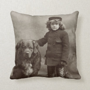 Cojín Decorativo Niño con el perro, C1885