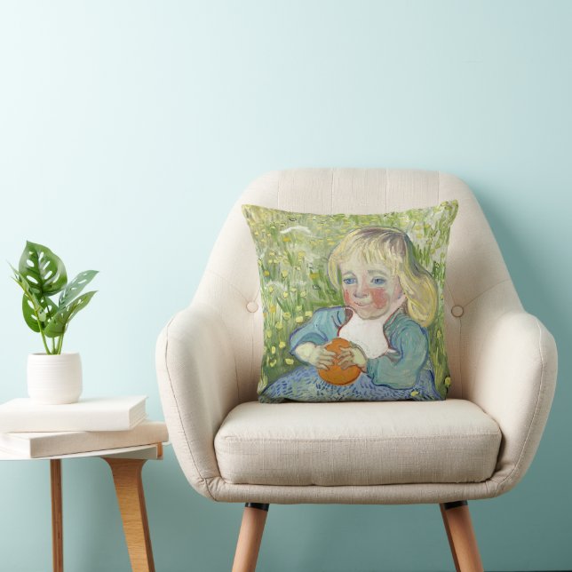 Cojín Decorativo Niño con Naranja, Vincent Van Gogh (Silla)