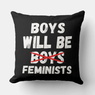Cojín Decorativo Niño Feminista - Los chicos serán feministas II