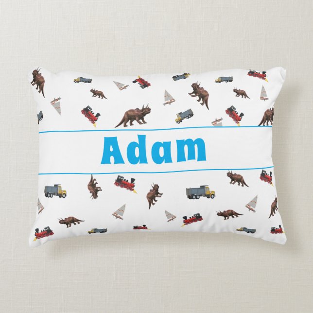 Cojín Decorativo Niño Personalizable lindo (Anverso)