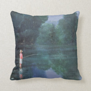 Cojín Decorativo Niño que pesca 1989