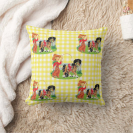 Cojín Decorativo Niño Vaquero Con Rope Y Caballo