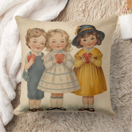 Cojín Decorativo Niños Antiguos Adorables
