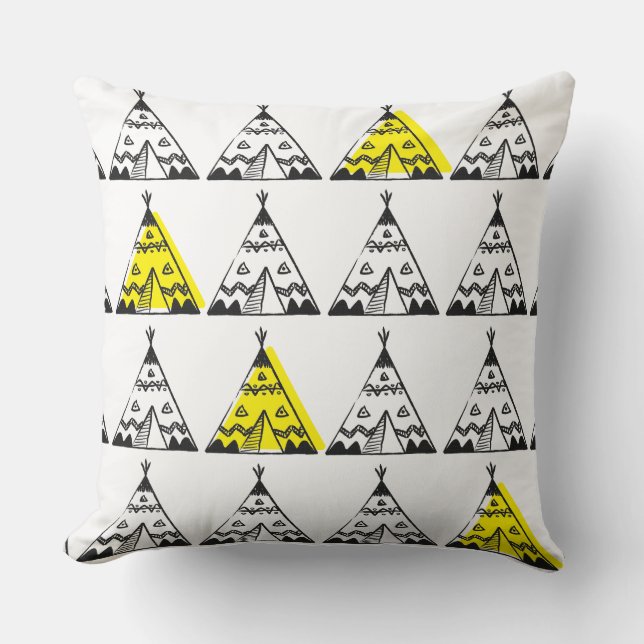 Cojín Decorativo Niños Cushions - Tépee amarillo (Anverso)