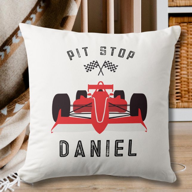 Cojín Decorativo Niños Cute Red Racing Car (Subido por el creador)