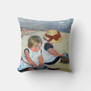 Cojín Decorativo Niños en la playa, Cassatt
