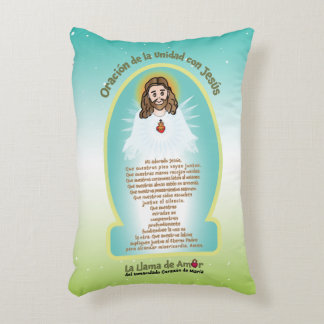 Cojín Decorativo Niños Españoles Icono de Mamá María + Oración de U