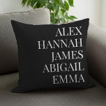 Cojín Decorativo Niños modernos y elegantes nombran familia persona<br><div class="desc">Los Niños Modernos Y Elegantes Llaman Cojín decorativo Familiar Personalizado.</div>