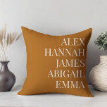 Cojín Decorativo Niños modernos y elegantes nombran familia persona<br><div class="desc">Los Niños Modernos Y Elegantes Llaman Cojín decorativo Familiar Personalizado.</div>