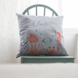 Cojín Decorativo Niños Personalizados Bajo El Mar