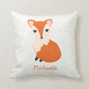Cojín Decorativo Niños personalizados Fox lindos del chica