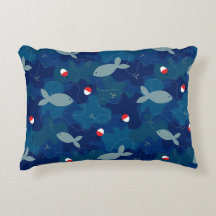 Niños pescando azul