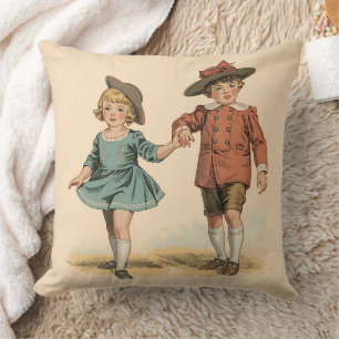 Cojín Decorativo Niños Retro Atemporales