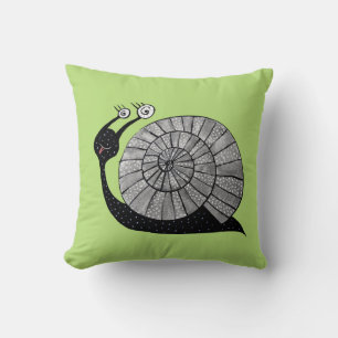 Cojín Decorativo Niños verdes de caracol