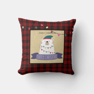 Cojín Decorativo Niños Xmas Personalizadas PolarBaño de Búfalo