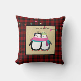 Cojín Decorativo Niños Xmas Pingüinos Pescado de búfalo