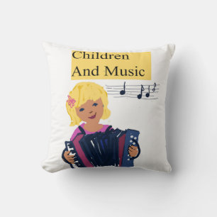 Cojín Decorativo Niños Y Música