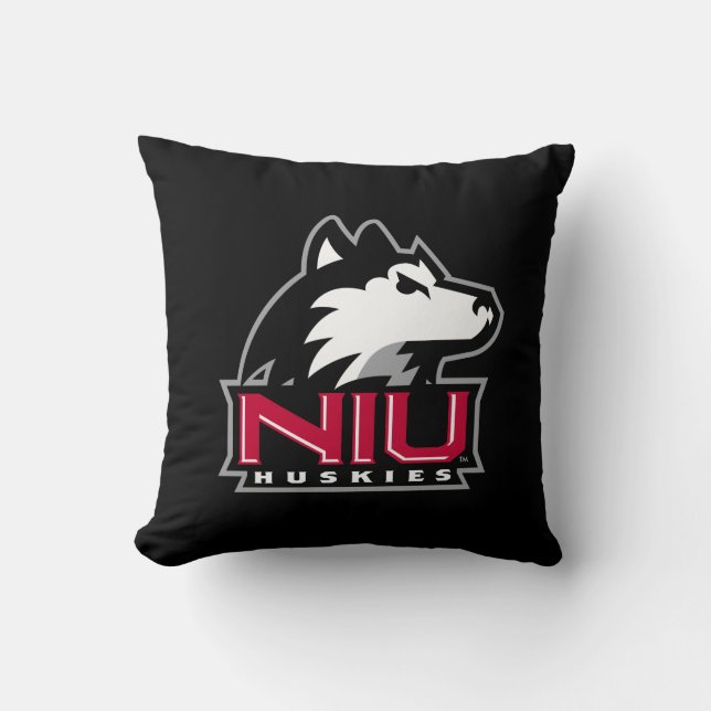 Cojín Decorativo NIU Huskies (Anverso)