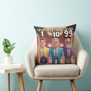 Cojín Decorativo Nivel 1 Nivel 10 Nivel 99 Evolución del Papá Jugad