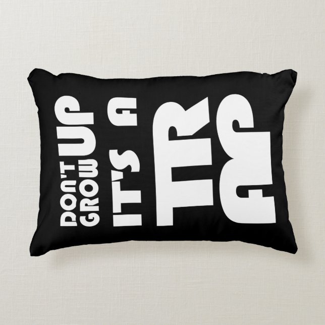 Cojín Decorativo No crezca su trampa (Anverso)