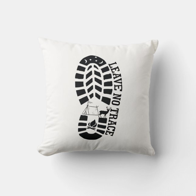 Cojín Decorativo No dejar rastro (Anverso)