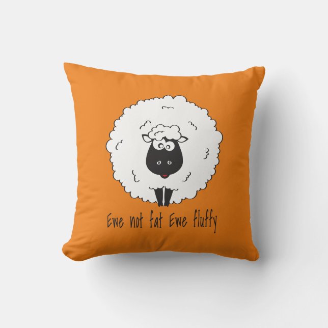 Cojín Decorativo No engorda ewe fluffy (Anverso)