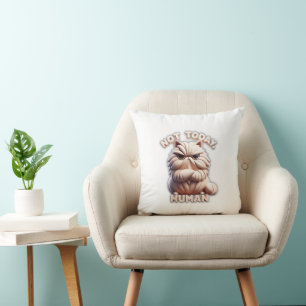 Cojín Decorativo No es el humor gracioso del gato humano gruñón Coj