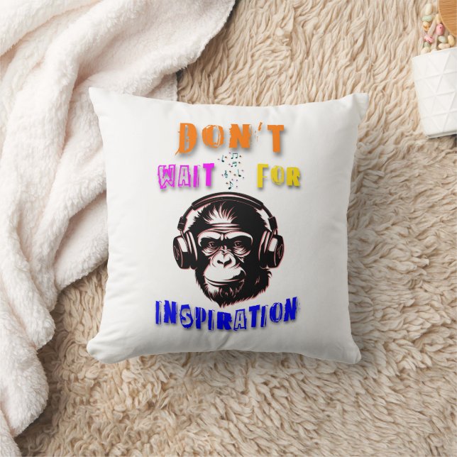 Cojín Decorativo No Esperes Inspiración (Manta)