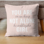 Cojín Decorativo No Estás Solo En Una Cita De Motivación Positiva C<br><div class="desc">No Estás Solo En Una Cita De Motivación Positiva Chica</div>