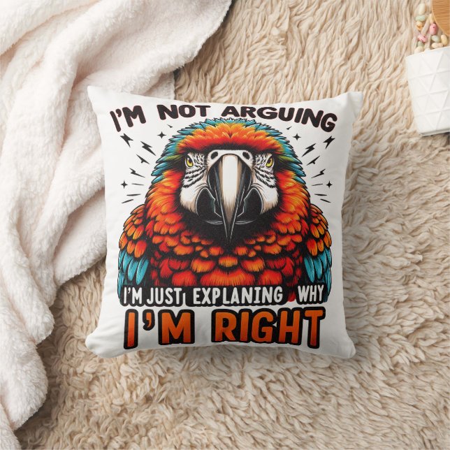 Cojín Decorativo No estoy discutiendo (Manta)