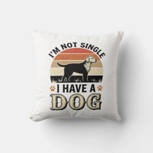 Cojín Decorativo No Estoy Soltero Tengo un Diseño de Camiseta Vinta