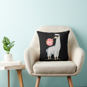 Cojín Decorativo No hay drama Llama Amante de los animales Increíbl