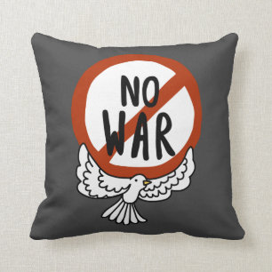 Cojín Decorativo No hay guerra con la paloma