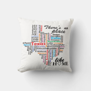Cojín Decorativo No hay lugar como el hogar en los texas