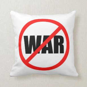 Cojín Decorativo No hay símbolo de guerra