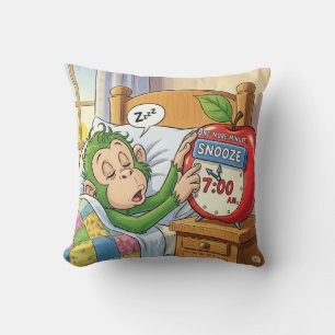 Cojín Decorativo No Hoy, Alarma - Sleepe Monkey Mode 💤 🙈