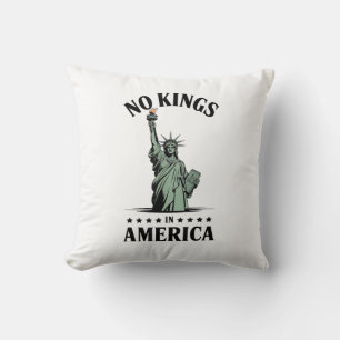 Cojín Decorativo No Kings in America Estatua de la Libertad