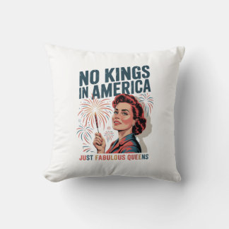 Cojín Decorativo No Kings In America Fabulous Queens Pride 2025 Des