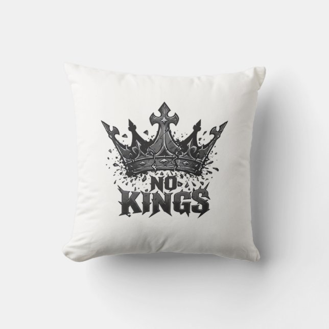 Cojín Decorativo No Kings In America Minimal Clean (Anverso)