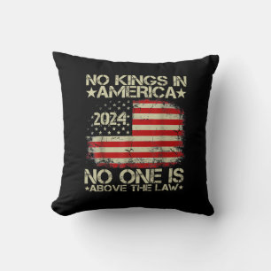 Cojín Decorativo No Kings In America Minimal Limpio