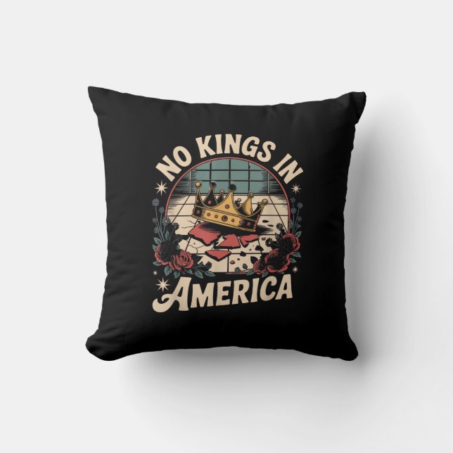 Cojín Decorativo No Kings In America Retro Classic (Anverso)