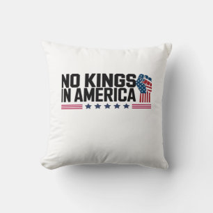 Cojín Decorativo No Kings In America USA Creativo Casual