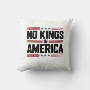Cojín Decorativo No Kings In America USA Estilo Creativo