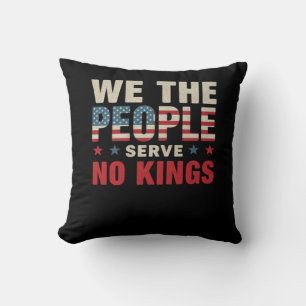 Cojín Decorativo No Kings In America We The People Clásico
