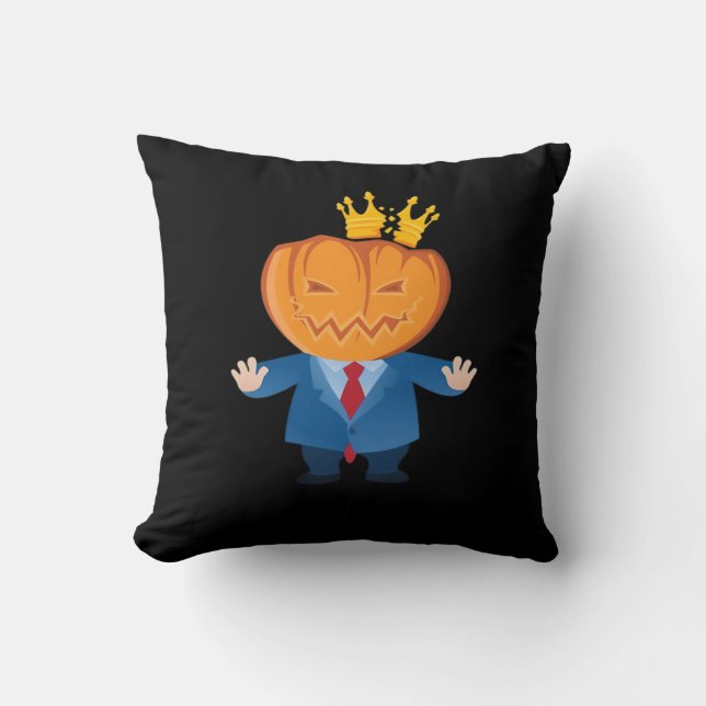 Cojín Decorativo No Kings - Trumpkin Pumpkin Classic (Anverso)