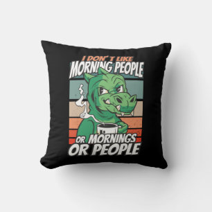 Cojín Decorativo No me gustan las personas de la mañana ni las maña